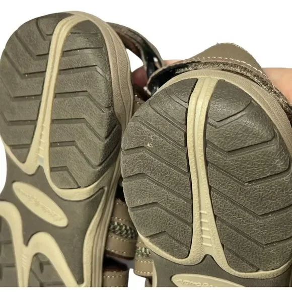 Eddie Bauer Fisherman Sandals Womens 10 Brown Leather Blakely Adjustable Hiking - Picture 11 of 15